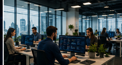 The Data World 1 team collaborating across infrastructure, energy, and security ventures